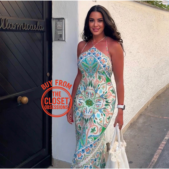 RARE!!! MANGO BLOGGER FAVE!!! Linen Blend Maxi Dress NWT - Picture 4 of 16